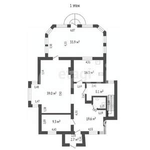 Дом 300м&sup2;, 2-этажный, участок 6 сот.  