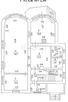 Дом 324м², 3-этажный, участок 6 сот.  