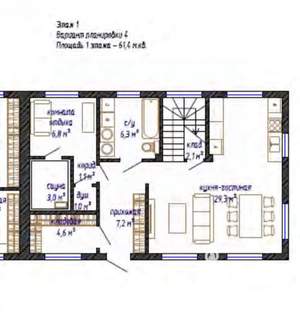 Таунхаус 120м², 2-этажный, участок 3 сот.  