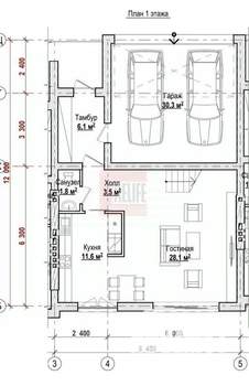 Таунхаус 175м², 3-этажный, участок 2 сот.  