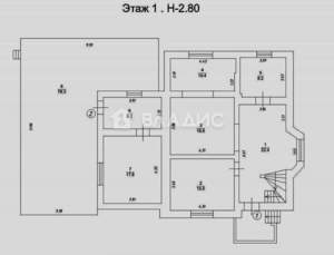 Дом 394м&sup2;, 2-этажный, участок 8 сот.  