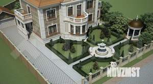 Дом 500м&sup2;, 3-этажный, участок 13 сот.  