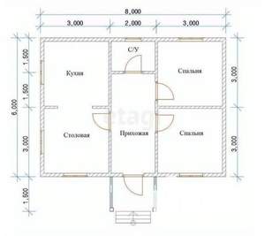 Дом 130м², 3-этажный, участок 6 сот.  