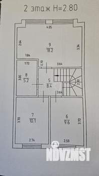 Дача 106м², 2-этажный, участок 1 сот.  
