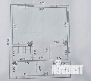 Дом 159м², 2-этажный, участок 4 сот.  