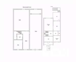 Таунхаус 430м², 3-этажный, участок 5 сот.  