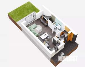 Дом 72м², 2-этажный, участок 2 сот.  