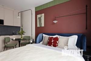 1-к квартира, посуточно, 25м2, 1/1 этаж