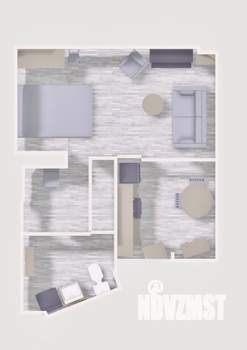 1-к квартира, посуточно, 38м2, 3/3 этаж