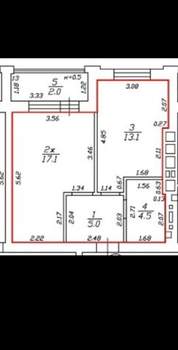 1-к квартира, на длительный срок, 44м2, 4/10 этаж