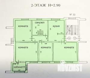 4-к квартира, на длительный срок, 106м2, 2/3 этаж