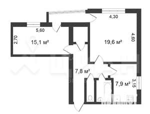 2-к квартира, на длительный срок, 56м2, 5/5 этаж