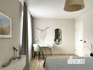 2-к квартира, на длительный срок, 43м2, 4/5 этаж