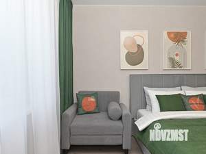 2-к квартира, посуточно, 48м2, 6/9 этаж