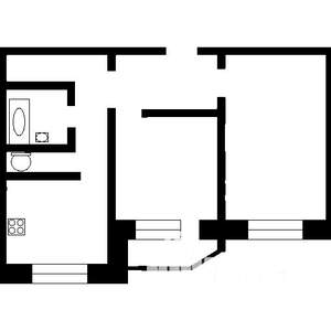 2-к квартира, на длительный срок, 56м2, 2/9 этаж