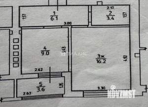 1-к квартира, на длительный срок, 35м2, 6/8 этаж