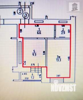 1-к квартира, на длительный срок, 40м2, 9/10 этаж