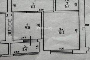 1-к квартира, на длительный срок, 35м2, 6/8 этаж