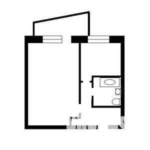 1-к квартира, на длительный срок, 36м2, 5/9 этаж