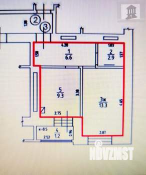1-к квартира, на длительный срок, 40м2, 9/10 этаж