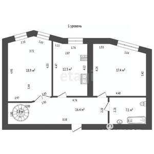 4-к квартира, вторичка, 155м2, 1/6 этаж