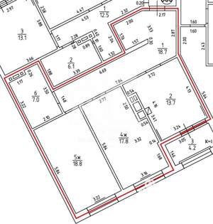 2-к квартира, вторичка, 79м2, 5/12 этаж