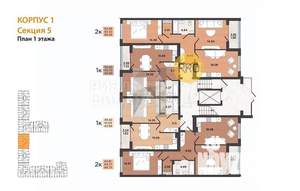 2-к квартира, вторичка, 64м2, 1/8 этаж
