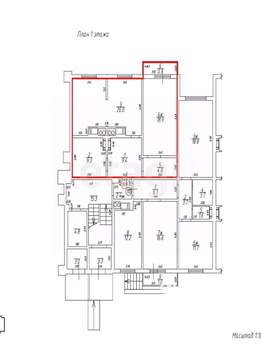 2-к квартира, вторичка, 68м2, 1/9 этаж