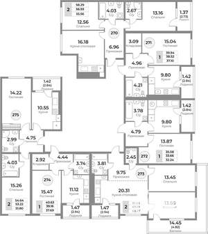 2-к квартира, вторичка, 57м2, 3/10 этаж