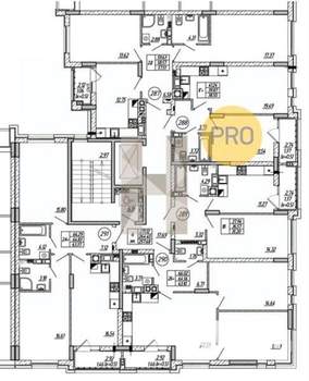 1-к квартира, вторичка, 40м2, 6/9 этаж