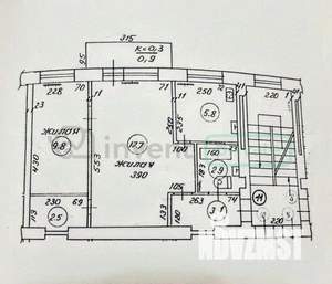 2-к квартира, вторичка, 43м2, 3/4 этаж