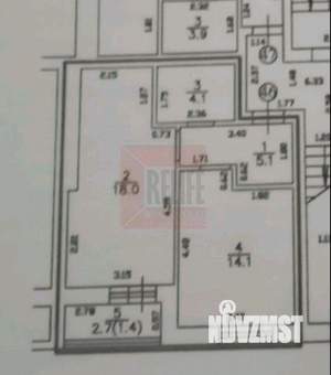 1-к квартира, вторичка, 43м2, 1/8 этаж