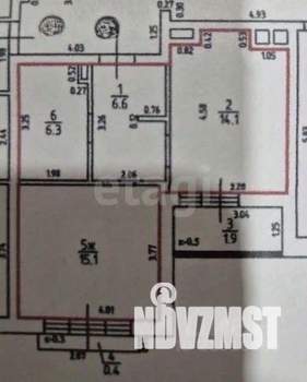 1-к квартира, вторичка, 44м2, 8/12 этаж