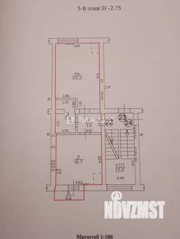 1-к квартира, вторичка, 48м2, 5/5 этаж
