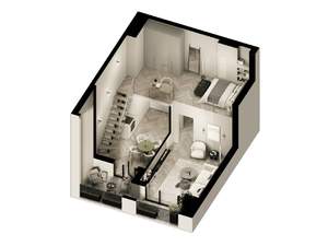 1-к квартира, вторичка, 64м2, 7/7 этаж