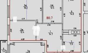 4-к квартира, вторичка, 81м2, 8/16 этаж