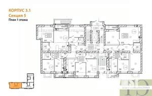 2-к квартира, вторичка, 65м2, 1/9 этаж