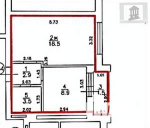 1-к квартира, вторичка, 34м2, 7/8 этаж