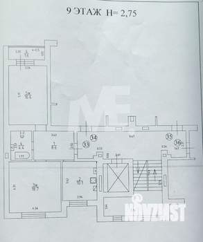 2-к квартира, вторичка, 60м2, 9/9 этаж
