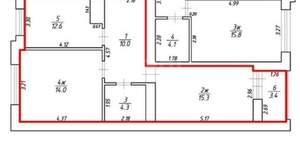 2-к квартира, вторичка, 60м2, 9/9 этаж