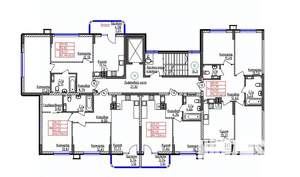 3-к квартира, строящийся дом, 75м2, 4/9 этаж