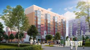 1-к квартира, строящийся дом, 37м2, 1/9 этаж