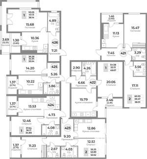 1-к квартира, вторичка, 52м2, 3/10 этаж