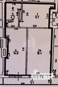 1-к квартира, вторичка, 46м2, 8/9 этаж