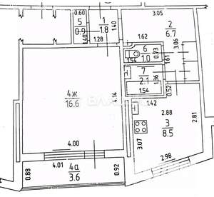 1-к квартира, вторичка, 38м2, 2/10 этаж