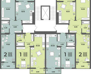 1-к квартира, вторичка, 44м2, 8/8 этаж