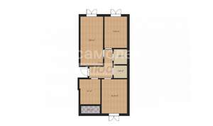 3-к квартира, вторичка, 76м2, 1/9 этаж