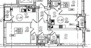 2-к квартира, сданный дом, 55м2, 2/8 этаж