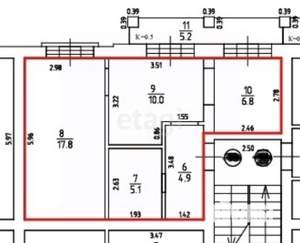 2-к квартира, вторичка, 45м2, 2/4 этаж