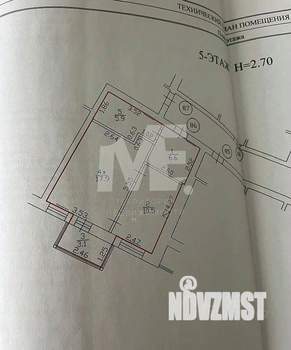1-к квартира, вторичка, 44м2, 5/9 этаж